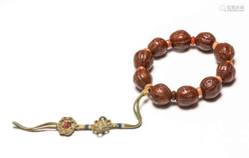 19th Antique Nuts Prayer Beads