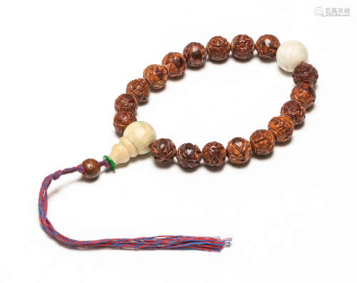 19th Antique Nuts Prayer Beads