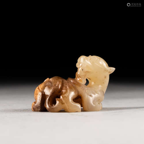 Han Style Antique Jade Beast