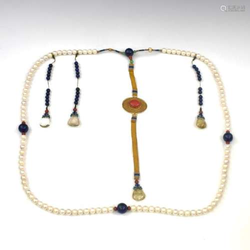QING PEARL CHAOZHU COURT NECKLACE