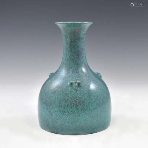 YONGZHENG LUJUN GLAZE BOTTLE VASE