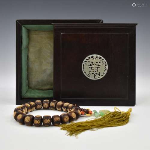 CHENXIANG PRAYERS BEADS IN PROTECTIVE BOX
