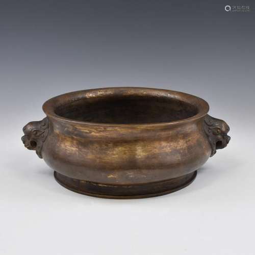 LARGE XUANDE BRONZE CENSER