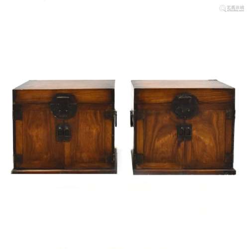 PAIR OF HUANGHUALI SCHOLLAR CHEST