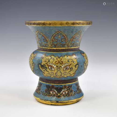 GILT BRONZE CLOSSINNE GU VASE