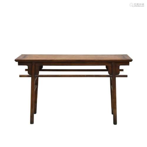 CHINESE HUANGHUALI ALTAR TABLE WITH BAR APRON