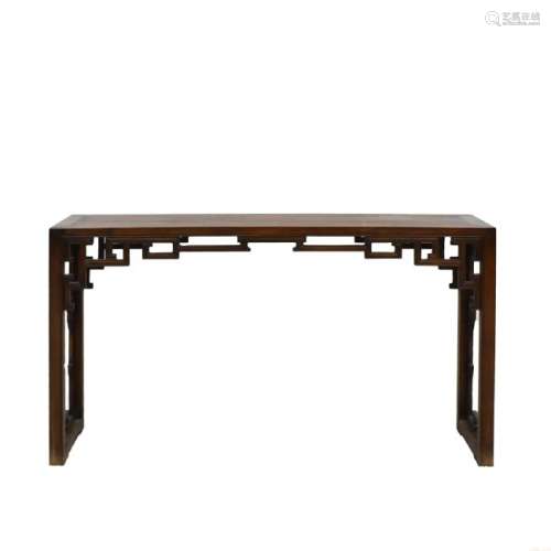 HUANGHUALI PAINTING TABLE WITH GALLERY APRON