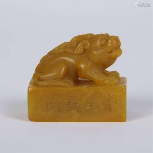 CHINESE TIANHUANG STONE BEAST SEAL