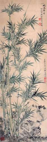 CHINESE SCROLL PAINTING OF BAMBOO