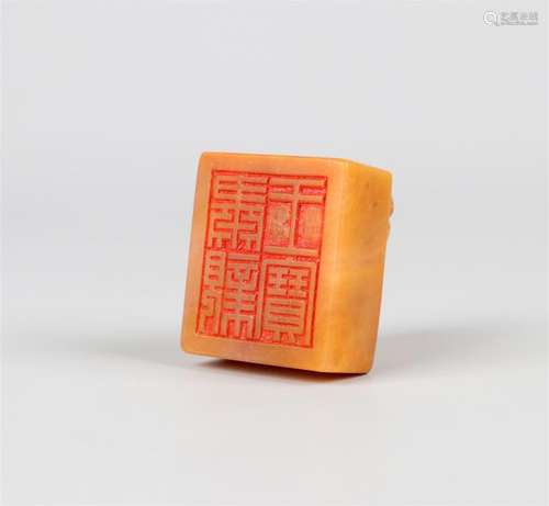 CHINESE TIANHUANG STONE BEAST SEAL