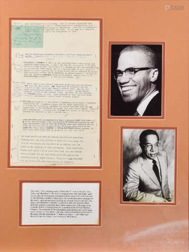 Malcolm X and Alex Haley