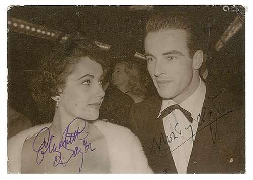 Elizabeth Taylor and Montgomery Clift