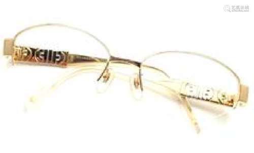 Rare Bvlgari 18k Solid Yellow Gold Diamond Eyeglass