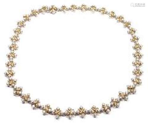 Tiffany & Co Lynn Platinum 18k Yellow Gold Diamond