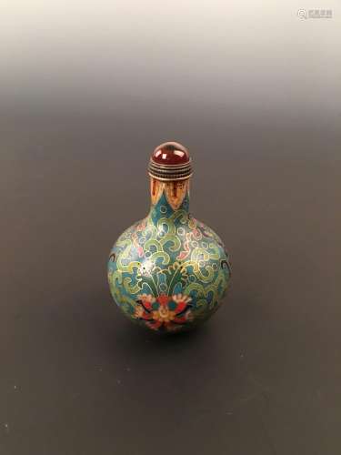 Chinese Cloisonne Enamel Snuff Bottle
