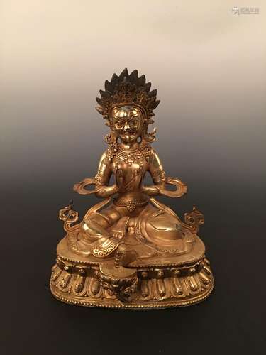 Gilt Bronze Buddha