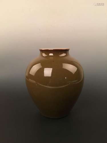 Porcelain Chinese Tea Dust Jar with Guangxu Mark