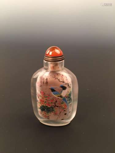 Chinese Glass Painting Snuff Bottle