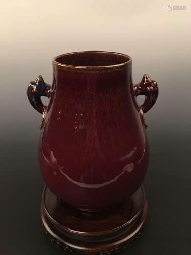 Flambe-Glazed Jar