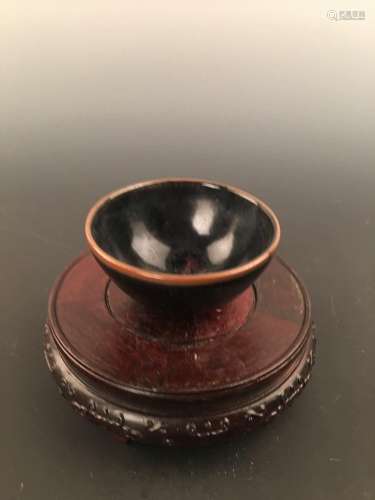 Chinese Jianyao Black Pottery Bowl