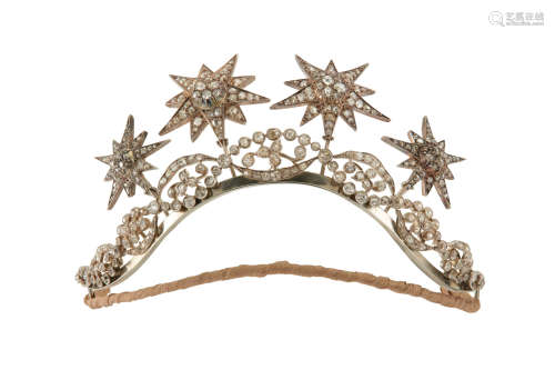 A diamond tiara / necklace, early 20th century