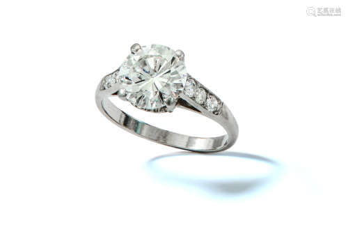 A diamond single-stone ring