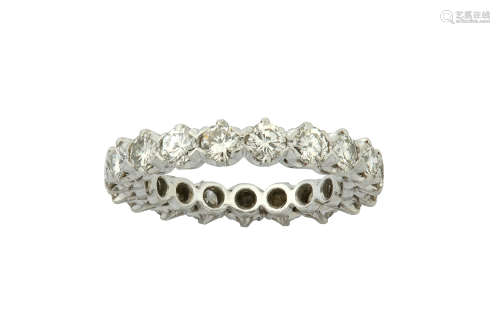 A diamond eternity ring