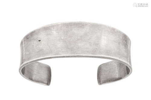 A silver cuff, by Poul Hansen for Georg Jensen