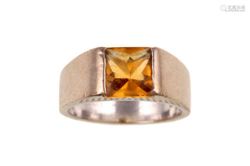 A citrine 'Torc' ring, by Cartier