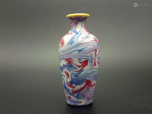 A Mixed Glaze Vase from Qing Dynasty