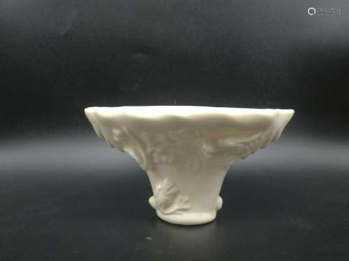 A Dehua White Porcelain Hand Cup Qing Dynasty