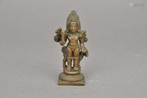 An Indian Buddha Copper Figure