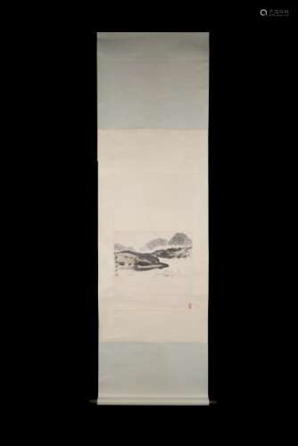 An Ink of Landscape on Paper by Qi Baishi 1864 - 1957