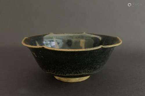 A Black Glazed Bowl with Mark