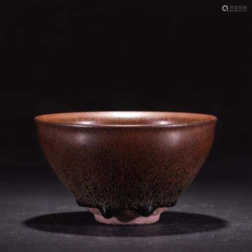 A Superb Jian Hare-Fur Conical Tea Bowl