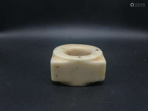 A Carved Jade Cong of the Longshan culture Period