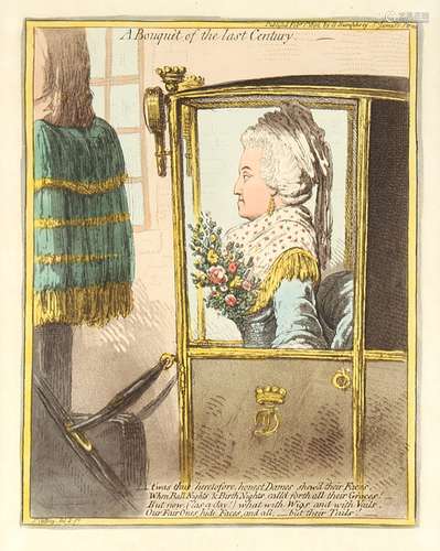 Property of a gentleman - Gillray, James (1757-1815) - 'A BOUQUET OF THE LAST CENTURY' - a