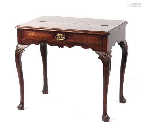 Property of a gentleman - a George II mahogany writing table, circa 1750, probably Irish, with