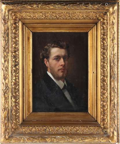 Property of a gentleman - Gray (late 19th century) - PORTRAIT OF A YOUNG GENTLEMAN - oil on panel,