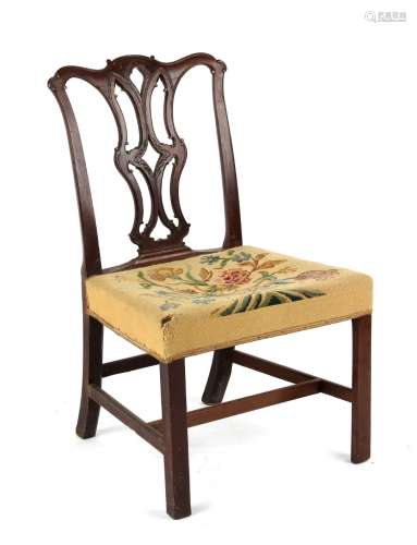 Property of a gentleman - an 18th century George III mahogany side chair, in the manner of