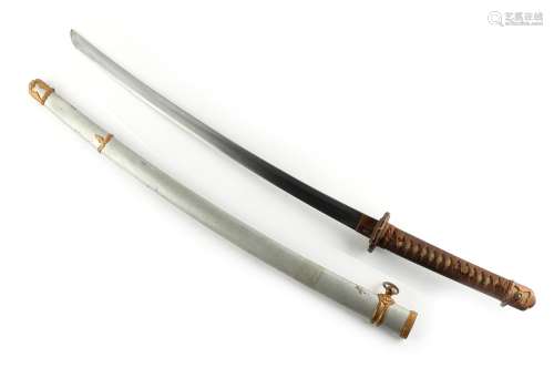 Property of a gentleman - a Japanese katana, Showa period (Second World War), the tang signed