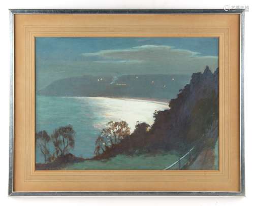 Property of a deceased estate - George Fagan Bradshaw (1887-1960) - ST IVES BAY BY MOONLIGHT -