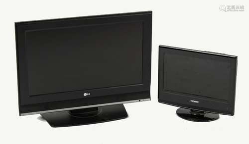 Property of a gentleman - an LG 26-inch colour television; together with a smaller similar (2) (