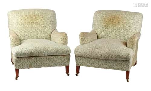 Property of a gentleman - a pair of Howard Chairs Ltd. Bridgewater armchairs, third quarter 20th