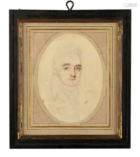 Property of a gentleman - English school, early 19th century - PORTRAIT SKETCH OF A GENTLEMAN,