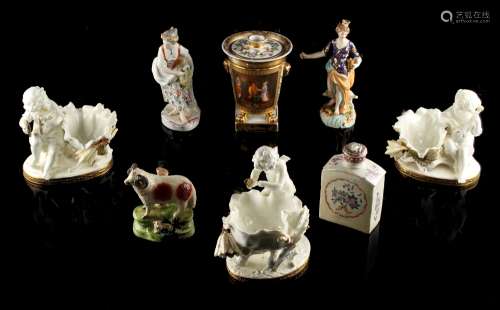 Property of a gentleman - a quantity of assorted ceramics, 18th & 19th century, including a pair