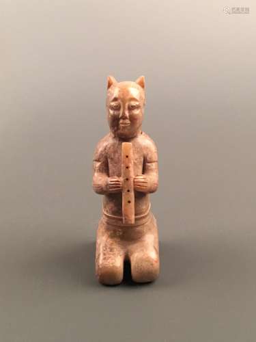 Chinese Archaic 'Musician' Jade Figure