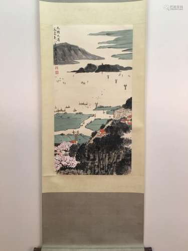 Chinese Hanging Scroll Of Landscapes