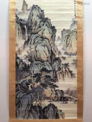 Hanging Scroll of Landscape Painting