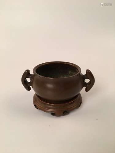 Chinese Brozen Censer With Xuande Mark